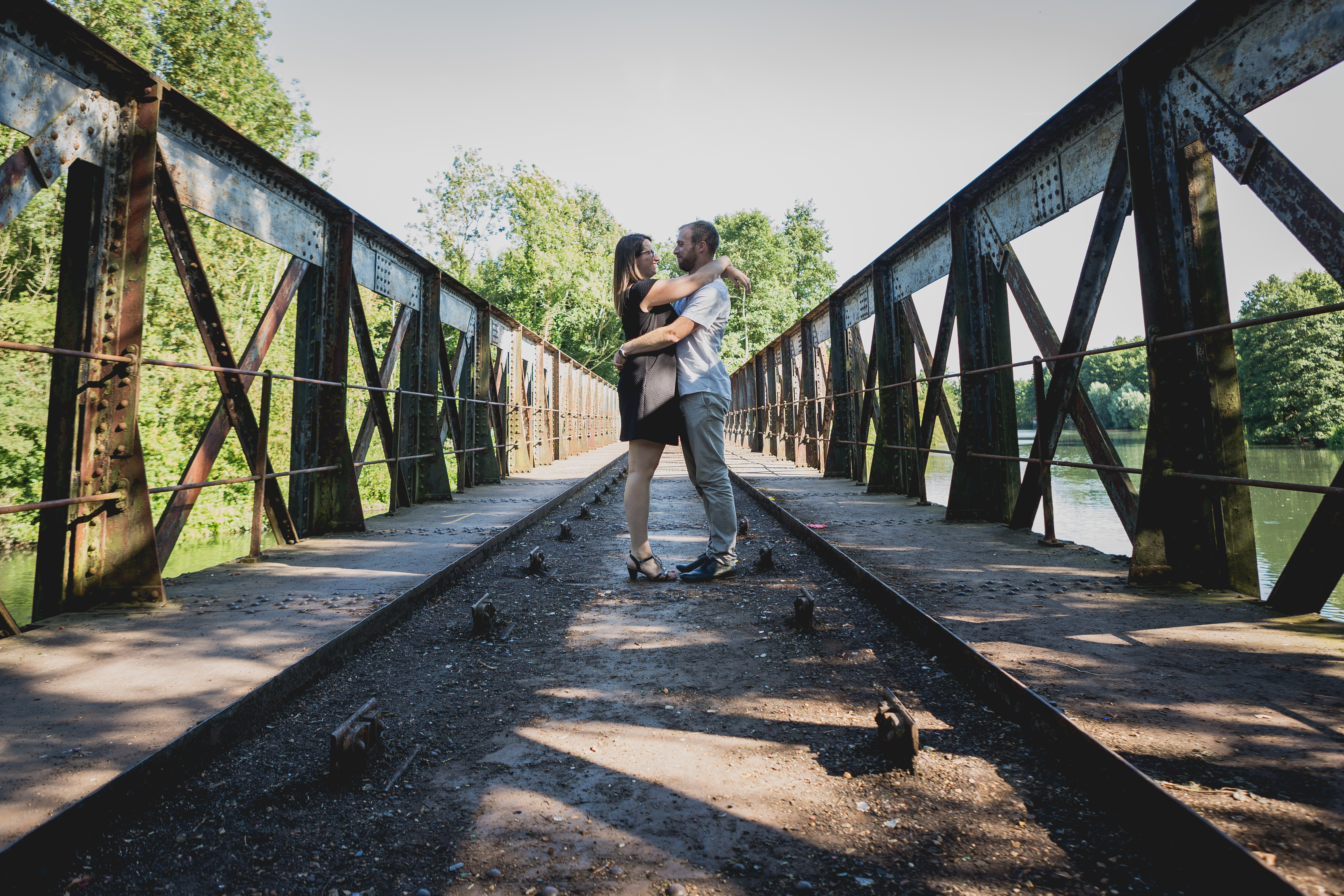 Photos d'engagement - voie ferrée